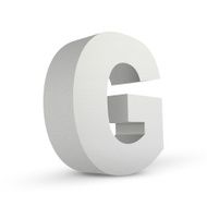 white letter G