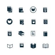 Books icons set N9