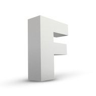 white letter F