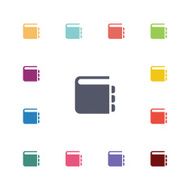 notepad flat icons set N2