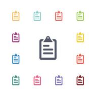 list flat icons set N4