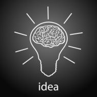 light bulb idea vector illustration N6