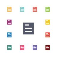 list flat icons set N5