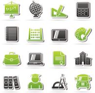 school and education icons N758