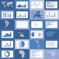 flat design world maps graphics vector N2