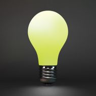 Lightbulb idea symbol 3d vector illustration N10