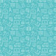 School line icon pattern set N16