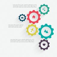 Vector cogwheel template