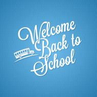 back to school vintage lettering background