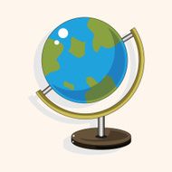 classroom globe theme elements vector eps N5