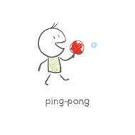 Man plays ping-pong N2