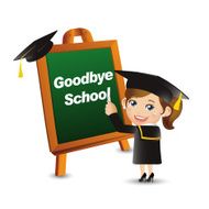 People Set - Education Graduate student Goodbye school Woman