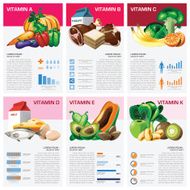 Health And Medical Vitamin Chart Diagram Infographic