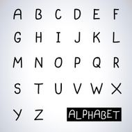 Hand-drawn alphabet