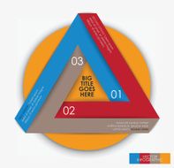 Modern Design template for infographic triangle