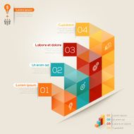 Isometric shape modern style design layout