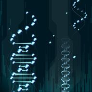 molecule on a blue background N3