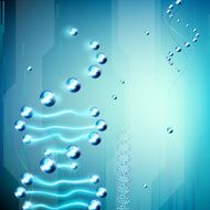 molecule on a blue background N4