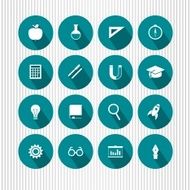 vector education and science icons N3
