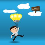 Businessman bright idea to success EPS10 N2