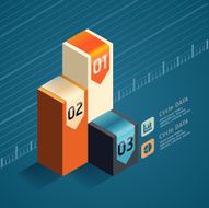 Modern Design template isometric style N4