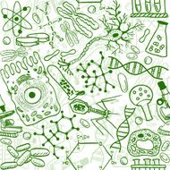 Biology seamless pattern N2