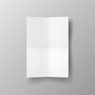 Two times folded poster