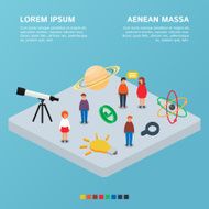 Science concept Vector illustration isometric style
