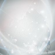 Dotted world globe light design vector illustration N17