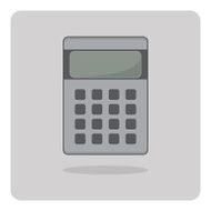 Vector of flat icon calculator