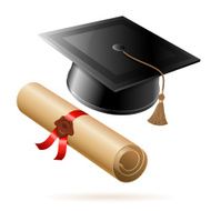 Graduation Cap And Diploma N11