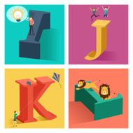 Alphabets concept in 3D N6