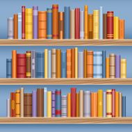 Bookshelf full of books