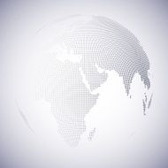 Dotted world globe light design vector illustration N19