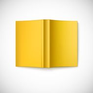 Open blank book cover top view N5