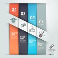 Modern education step options template