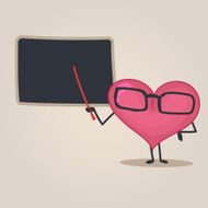 Cute heart character