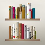 Book shelf Interior design N2