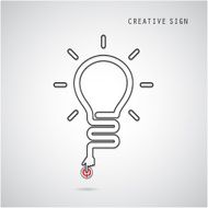 Turn on Creative light bulb concept Business idea and education N2
