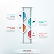 Modern infographics options banner N209