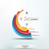 Modern infographics options banner N210