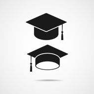Graduation hat vector symbols