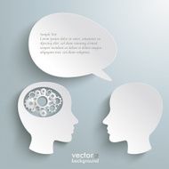 Two Head Speech Bubble Gears