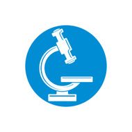 Microscope vector icon isolated