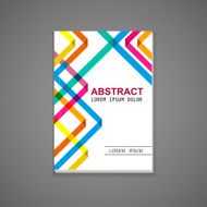 colorful triangle pattern background book