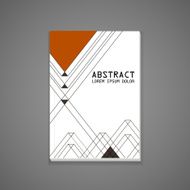 modern triangle pattern background book template