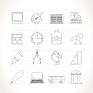 school and education icons N759