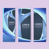 abstract futuristic design for banners set N2