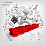 concept success vector illustration infographics