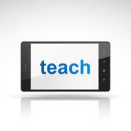 teach word on mobile phone